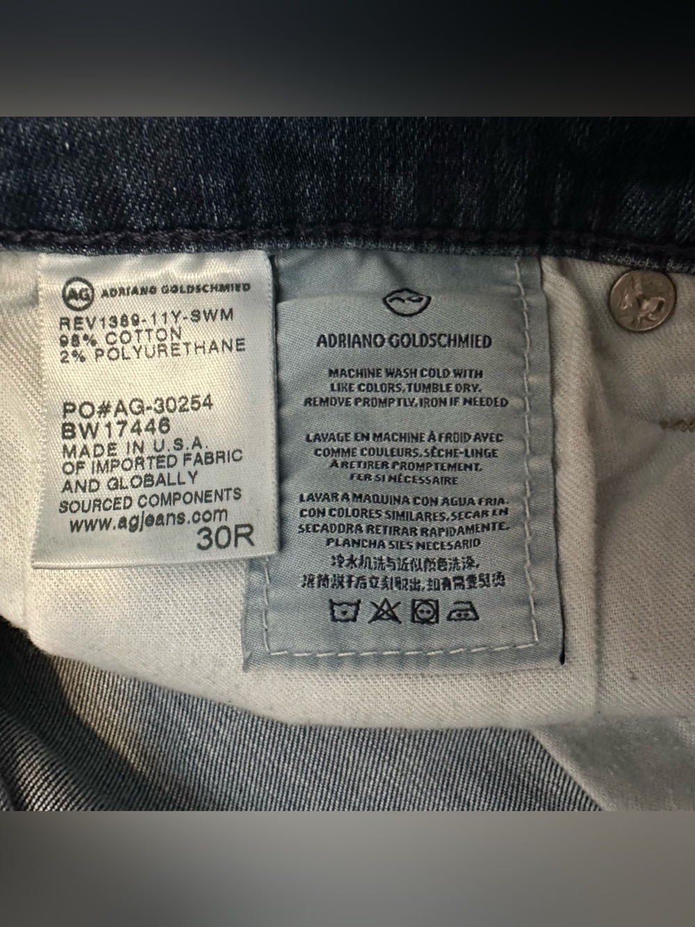 AG Adriano Goldschmied Women’s Dark Blue Skinny Jeans - Faded Wash - Picture 7 of 10